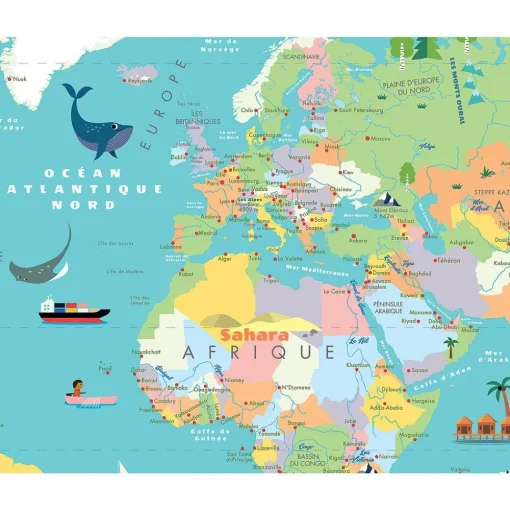 Mapa del mundo magnético Ingela P. Arrhenius - Vilac