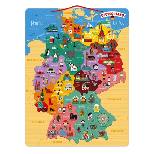 Mapa Magnético de Alemania - Janod