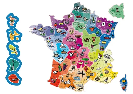 Mapa magnético de Francia - Jeujura