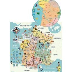 Mapa magnético de Francia Ingela P. Arrhenius - Vilac