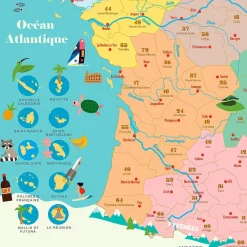 Mapa magnético de Francia Ingela P. Arrhenius - Vilac