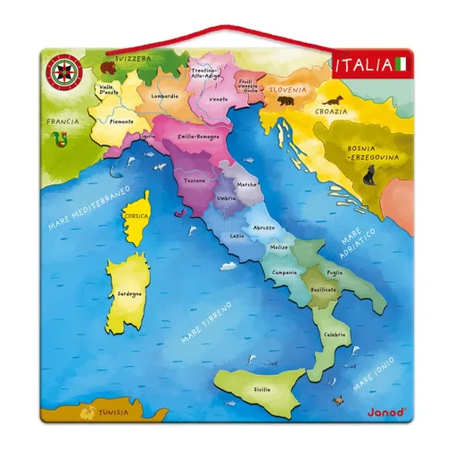 Mapa Magnético de Italia - Janod