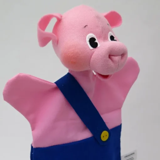 Marioneta del cerdito azul - Mú