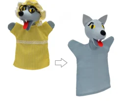 Marioneta lobo en vestido 2 en 1 - Mú