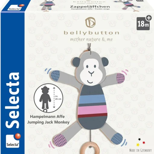 Marioneta mono de madera - Selecta