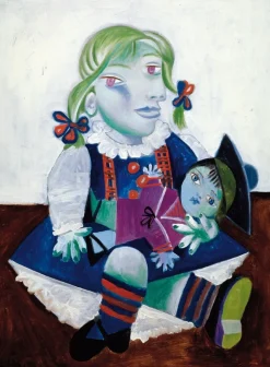 Maya con una muñeca de PICASSO - Puzzle Michèle Wilson