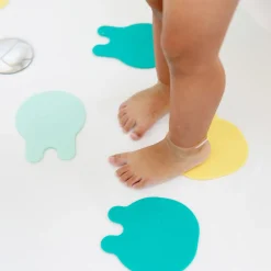 Medusas de baño antideslizantes Grippi amarillo menta - Quut
