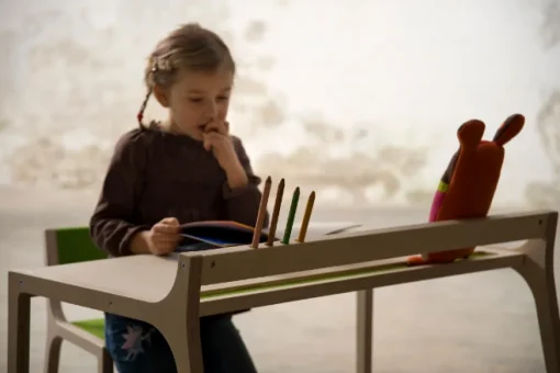 Mesa de escritorio para niños Sibis Afra - verde - Sirch