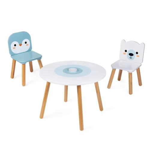 Mesa y 2 sillas para niños de madera - Janod