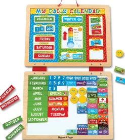 Mi calendario diario magnético en inglés - Melissa & Doug
