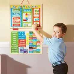 Mi calendario diario magnético en inglés - Melissa & Doug