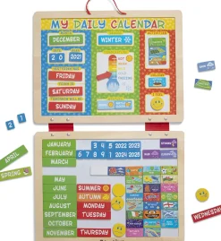 Mi calendario diario magnético en inglés - Melissa & Doug