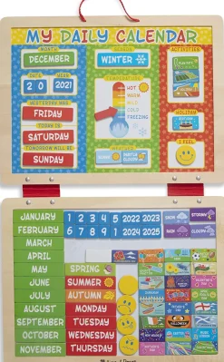 Mi calendario diario magnético en inglés - Melissa & Doug