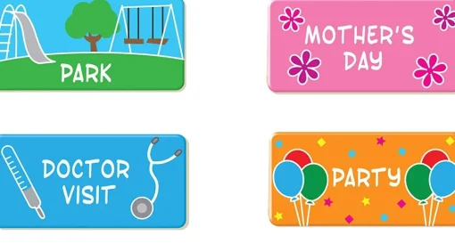 Mi calendario diario magnético en inglés - Melissa & Doug