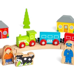 Mi primer juego de trenes - Bigjigs Toys