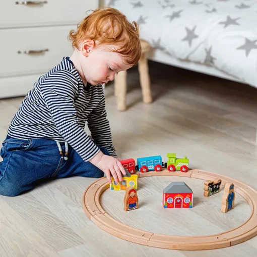 Mi primer juego de trenes - Bigjigs Toys