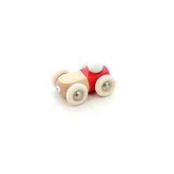 Mini coche de madera maciza rojo - Vilac