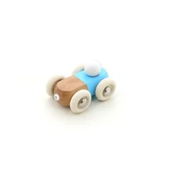 Mini coche de madera maciza azul - Vilac