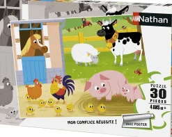 Mis amigos de la granja Puzzle 30 piezas - Nathan