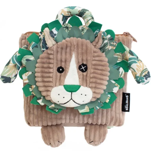 Mochila de terciopelo Jelekros el león - Les Déglingos
