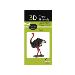 Modelo 3D de papel Avestruz - Fridolin
