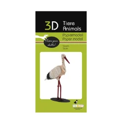 Modelo 3D de papel Cigüeña - Fridolin