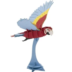 Modelo 3D de papel Guacamayo volando - Fridolin