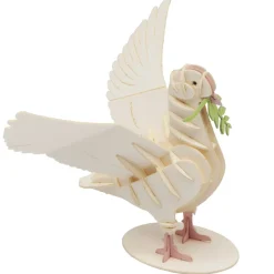 Modelo 3D de papel Paloma blanca - Fridolin