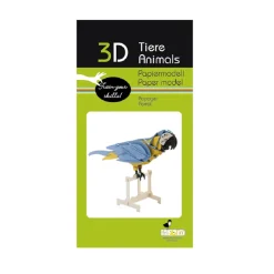 Modelo 3D de papel Papagayo - Fridolin