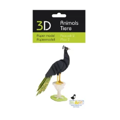 Modelo 3D de papel Pavo real - Fridolin