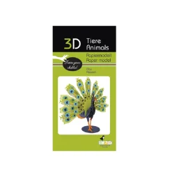 Modelo 3D de papel Pavo real - Fridolin