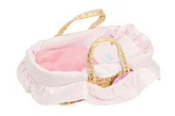 Moisés de 28 cm con relleno rosa - Petitcollin