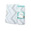Pañal de bambú - Chevron bleu - Lulujo