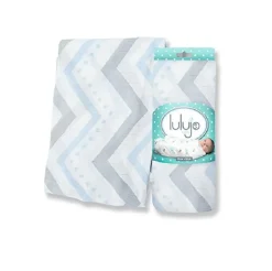 Pañal de bambú - Chevron bleu - Lulujo