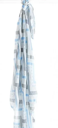 Pañal de bambú - Chevron bleu - Lulujo
