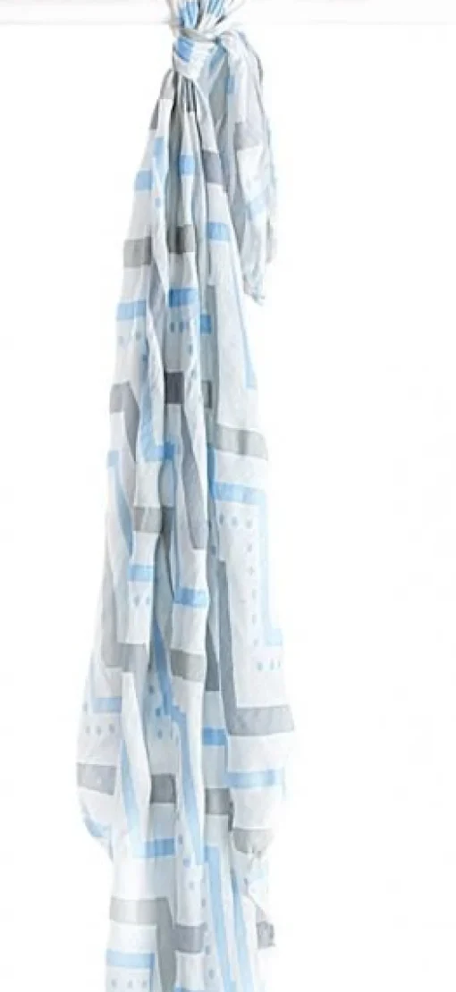 Pañal de bambú - Chevron bleu - Lulujo