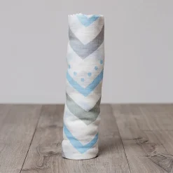 Pañal de bambú - Chevron bleu - Lulujo