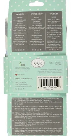Pañal de bambú - Chevron bleu - Lulujo