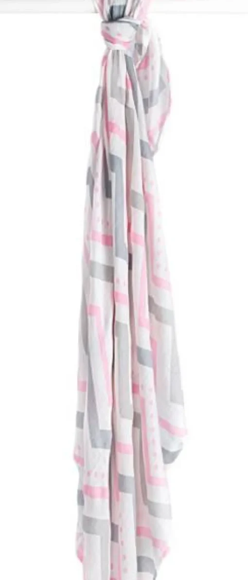 Pañal de bambú - rosa chevron - Lulujo