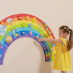 Panel de actividades de la pared del arcoíris - Viga Toys