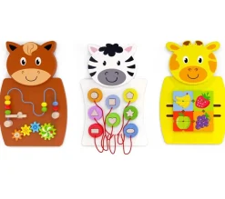 3 Paneles de actividad montados en la pared - Viga Toys