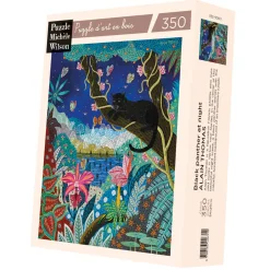Pantera negra de noche de Alain Thomas - Puzzle Michèle Wilson