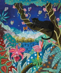 Pantera negra de noche de Alain Thomas - Puzzle Michèle Wilson