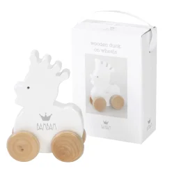 Pato de madera con ruedas - Bambam