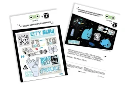 Pegatinas City Slow Bleu - Rainette