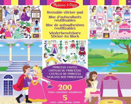 200 pegatinas reutilizables - Princesas - Melissa & Doug