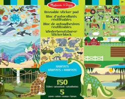 150 pegatinas reutilizables - Hábitats - Melissa & Doug