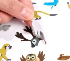 Pegatinas reutilizables animales - Mideer