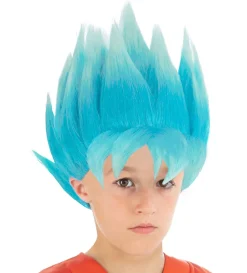 Peluca azul de Goku Super Saiyan para niño - Chaks