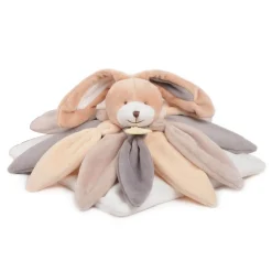 Peluche Conejo con pétalos topo 28 cm - Doudou et Compagnie